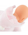 BEBE P'TIT COEUR OURS ROSE 30CM