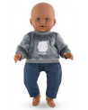 SWEAT VELOUR OURSON BEBE 36CM