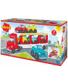 ABRICK LE TRANSPORTEUR + 6 VEHICULES