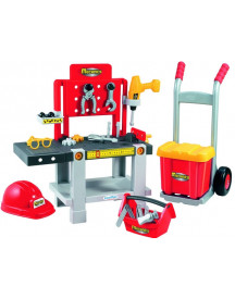 ETABLI + DIABLE + BTE A OUTILS + CASQUE