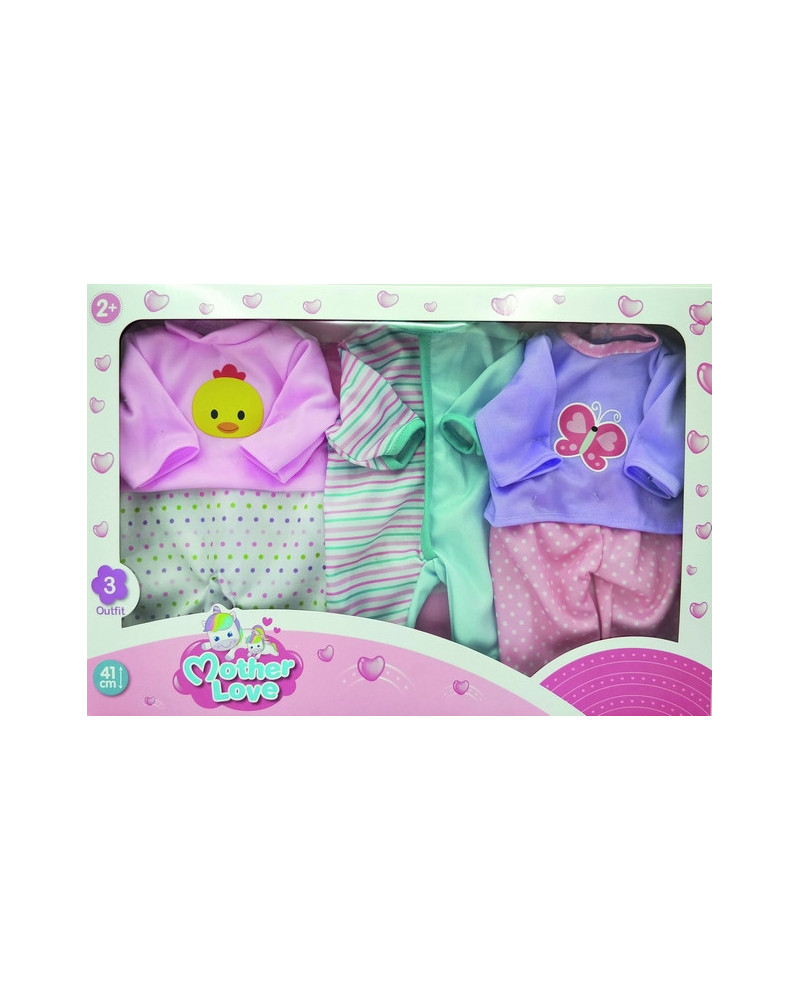COFFRET DE 3 VETEMENTS BB DE 38-42CM