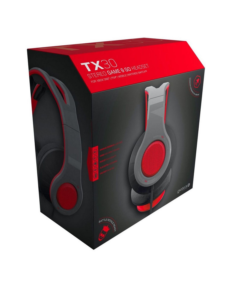 CASQUE GIOTECH TX30 GRIS&ROUGE FILAIRE