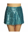 JUPE SEQUINS TURQUOISE TAILLE M