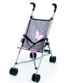 POUSSETTE CANNE GRISE PAPILLON ROSE 55CM