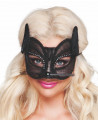 LOUP CHAT DENTELLE NOIRE