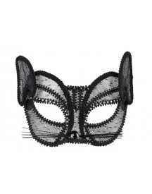 LOUP CHAT DENTELLE NOIRE