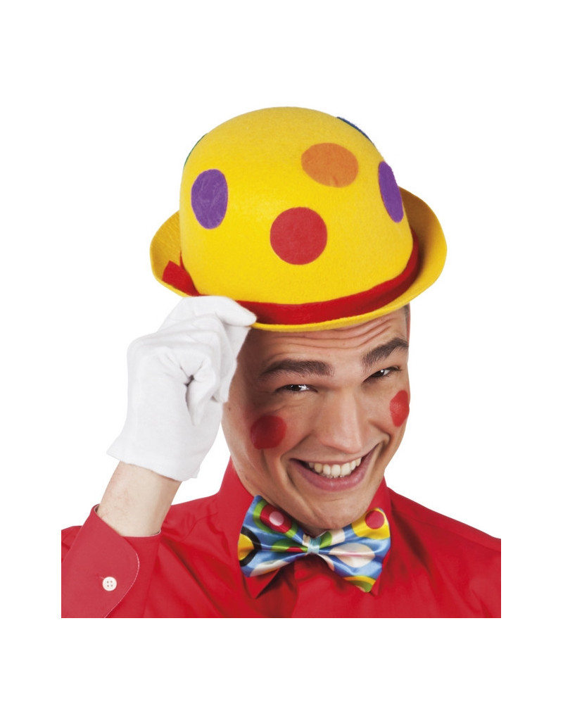 CHAPEAU ROND DE CLOWN 6ASS.