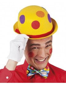 CHAPEAU ROND DE CLOWN 6ASS.