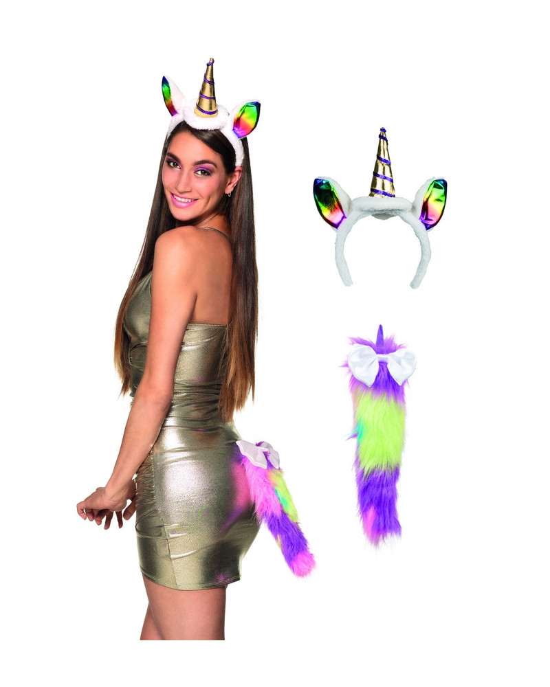 SET TIARE + QUEUE DE LICORNE