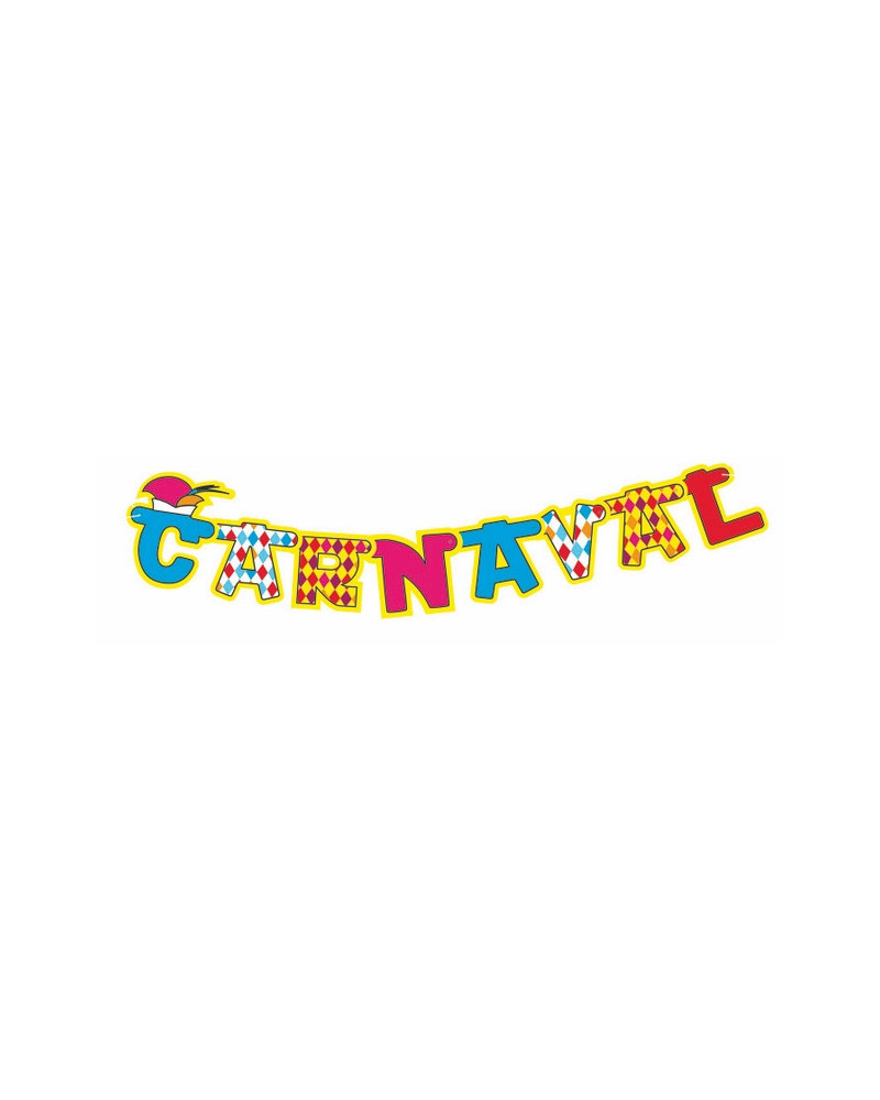 GUIRLANDE GRANDES LETTRES CARNAVAL 160CM