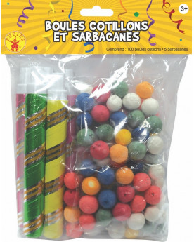 5 SARBACANES + 100 BOULES