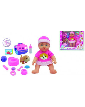 COFFRET BEBE 31 CM + CHIEN...