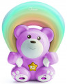OURSON ROSE VEILLEUSE ARC-EN-CIEL