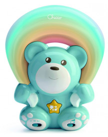 OURSON BLEU VEILLEUSE ARC-EN-CIEL