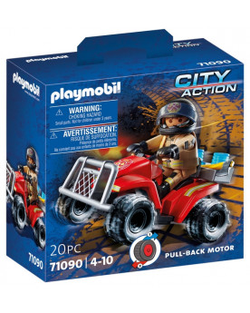 POMPIER ET QUAD