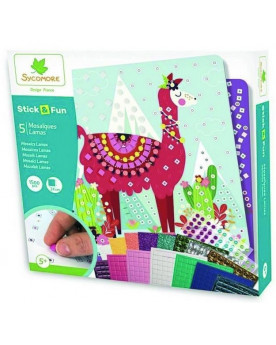 STICK AND FUN MOSAIQUES LAMA