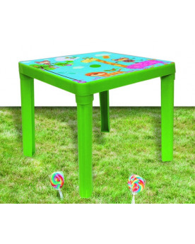 TABLE 46X46X43 VERTE ANIMAL