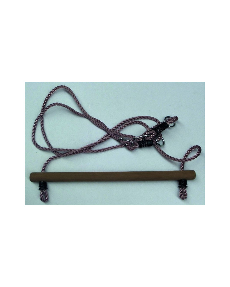 AGRES TRAPEZE BOIS 58X3.5 CORDES 10MM