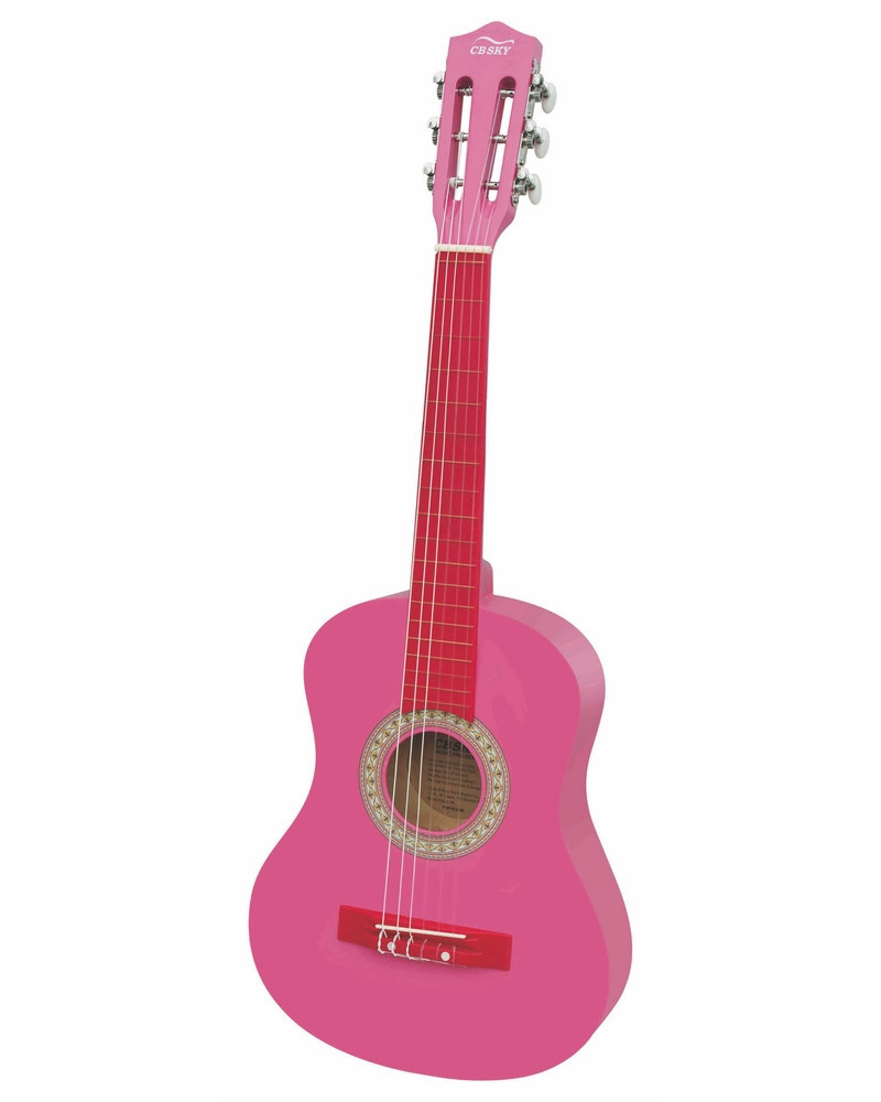 guitare rose 76cm