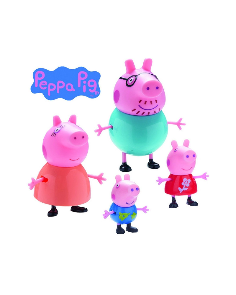 Figurines de jeux personnages familles complètes variées papa maman