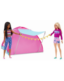 BARBIE CAMPING + 2 POUPEES