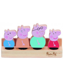 PEPPA PIG BOIS FAMILLE 4 PERS.
