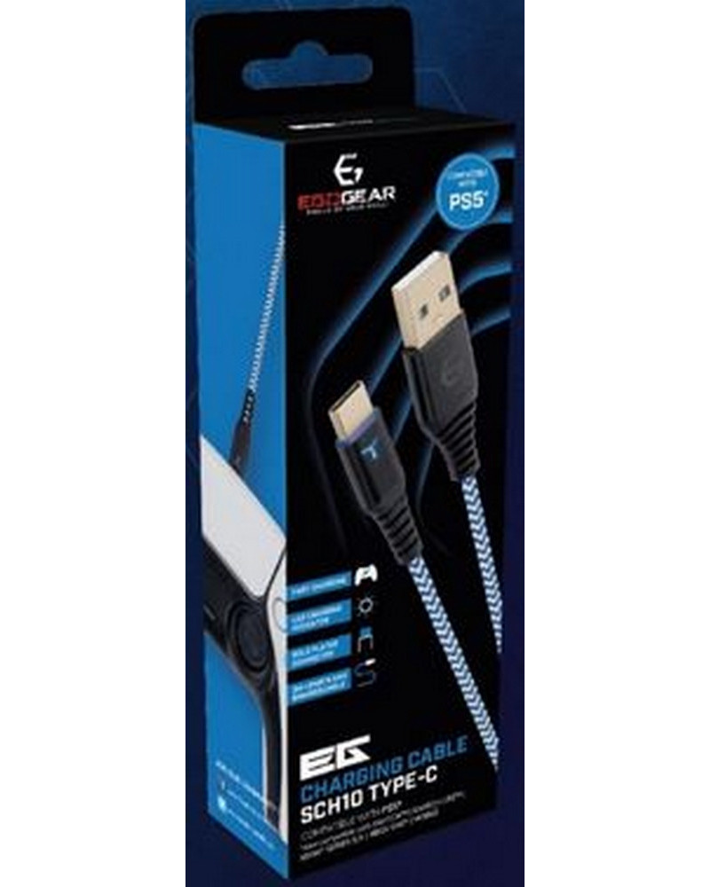 PS5 CABLE DE RECHARGE USB-C 3M BLNC&BLEU