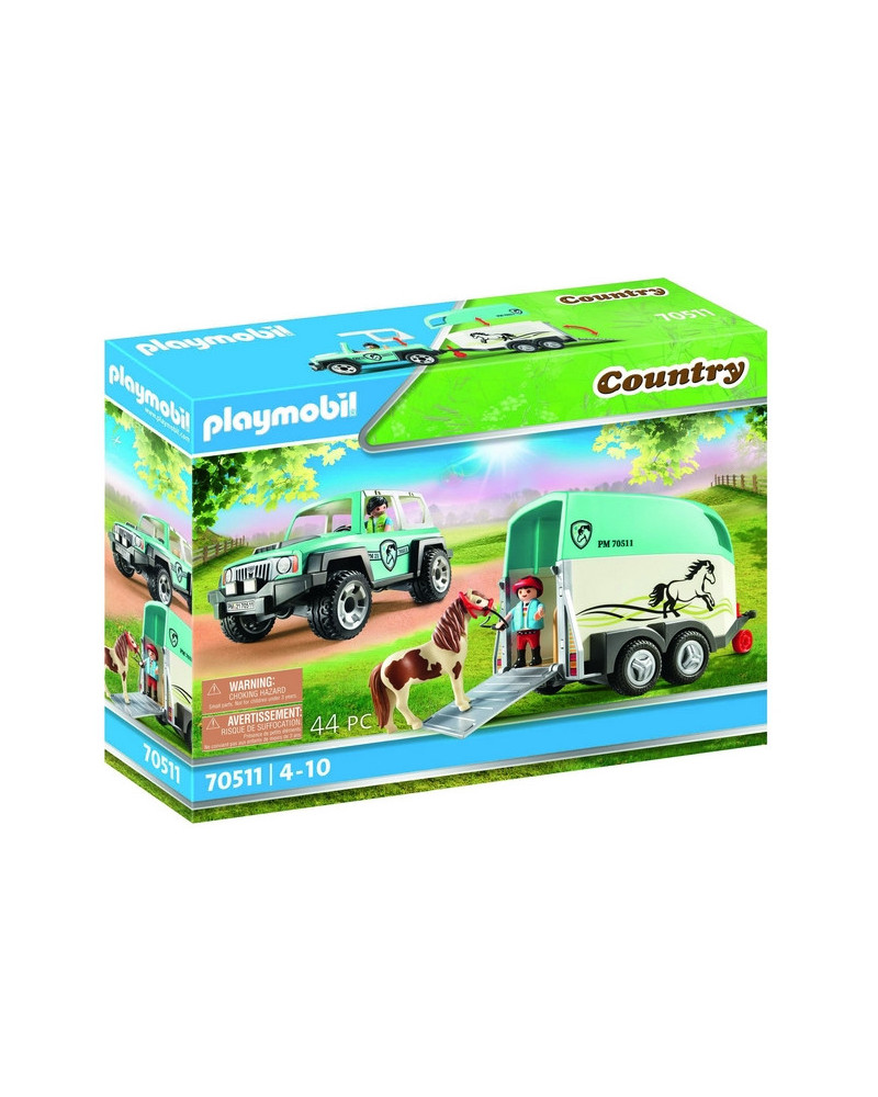voiture et van pour poney - Playmobil