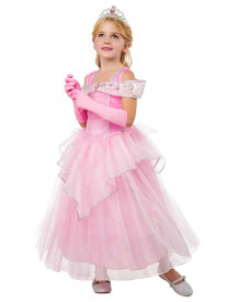 COST. LUXE PRINCESSE ROSE 7/8 ANS