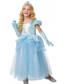 COST. LUXE PRINCESSE BLEUE 7/8 ANS