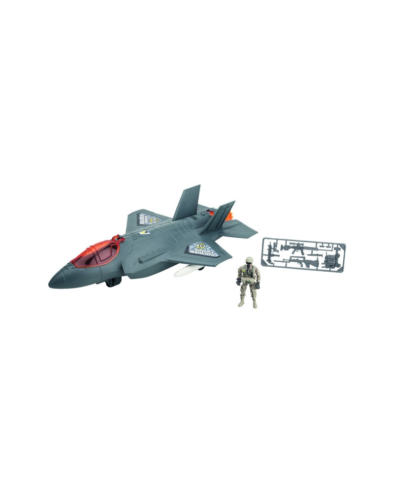 SOLDIER FORCE AVION DE CHASSE F35 + PERS