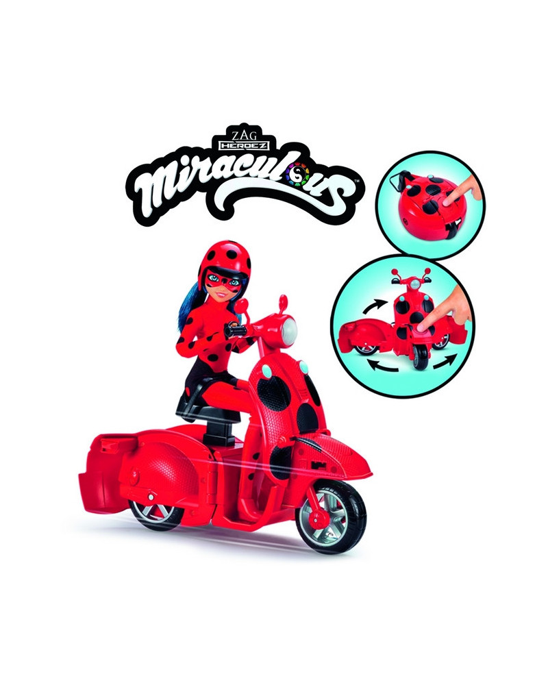 MIRACULOUS LADY BUG + SCOOTER