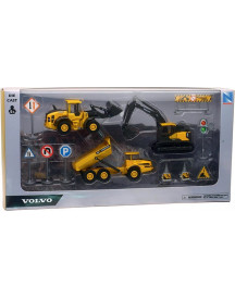 COFFRET 3 VEHICULES DE CHANTIER VOLVO