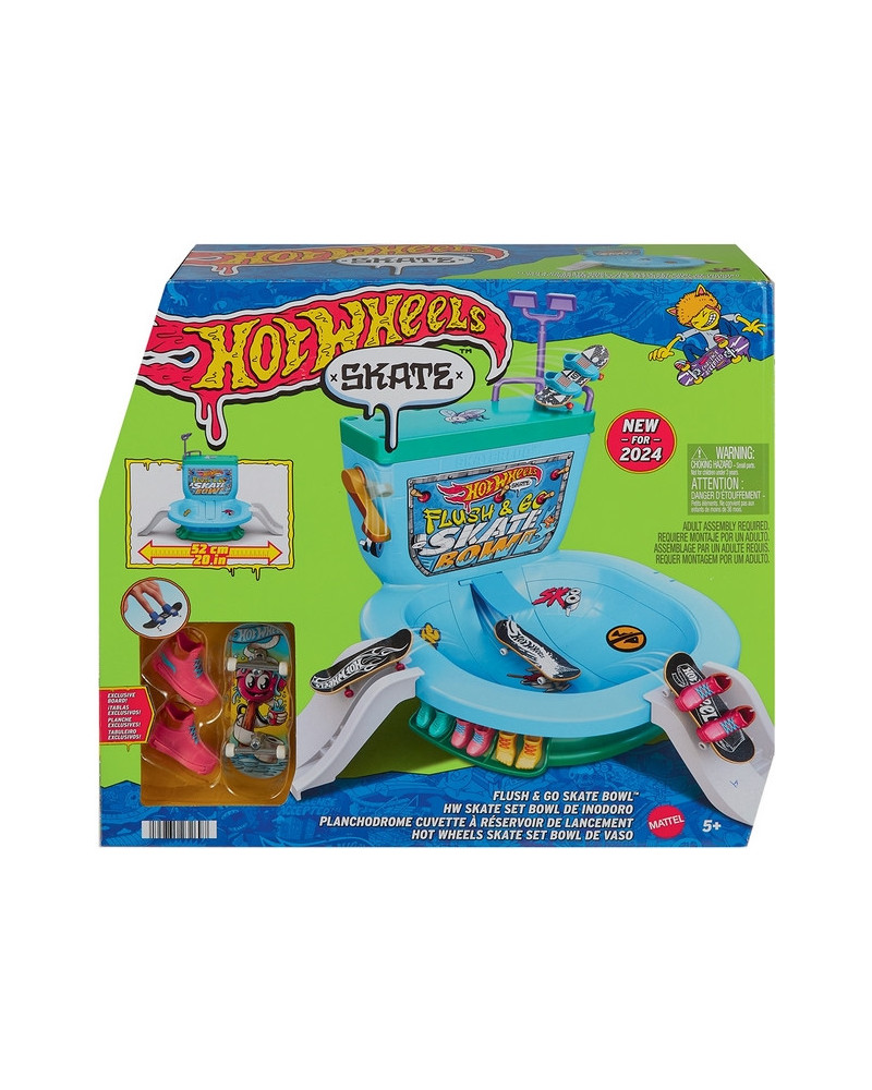 HOT WHEELS SKATE FLUSH&GO SKATE BOWL