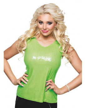TOP SEQUIN LIME