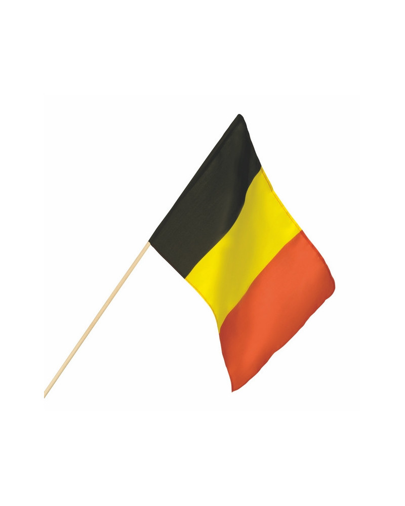 DRAPEAU A MAIN BELGIQUE 30X 45CM
