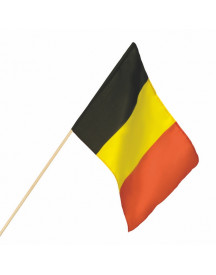 DRAPEAU A MAIN BELGIQUE 30X 45CM