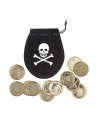 BOURSE DE PIRATES + 12 PIECES
