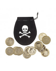 BOURSE DE PIRATES + 12 PIECES