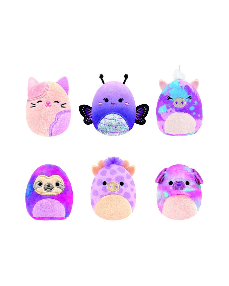 SQUISHVILLE PACK DE 6 SQUISHMALLOW 5CM