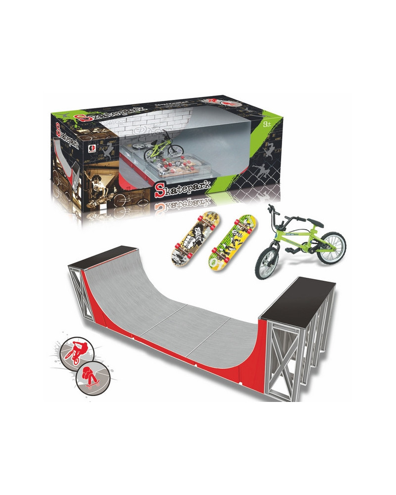 SKATEPARK 1 VELO 2 SKATES A DOIGT
