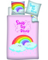 HOUSSE DE COUETTE ARC EN CIEL
