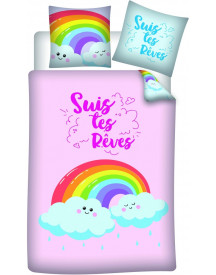 HOUSSE DE COUETTE ARC EN CIEL