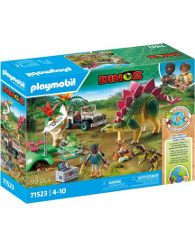 CAMPEMENT DES EXPLORATEURS AVEC DINOS
