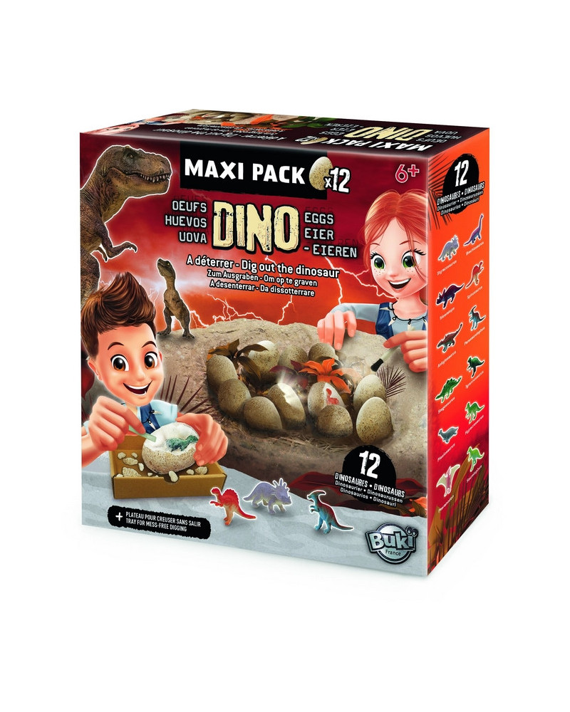 MAXI PACK 12 OEUFS DE DINOS A EXCAVER