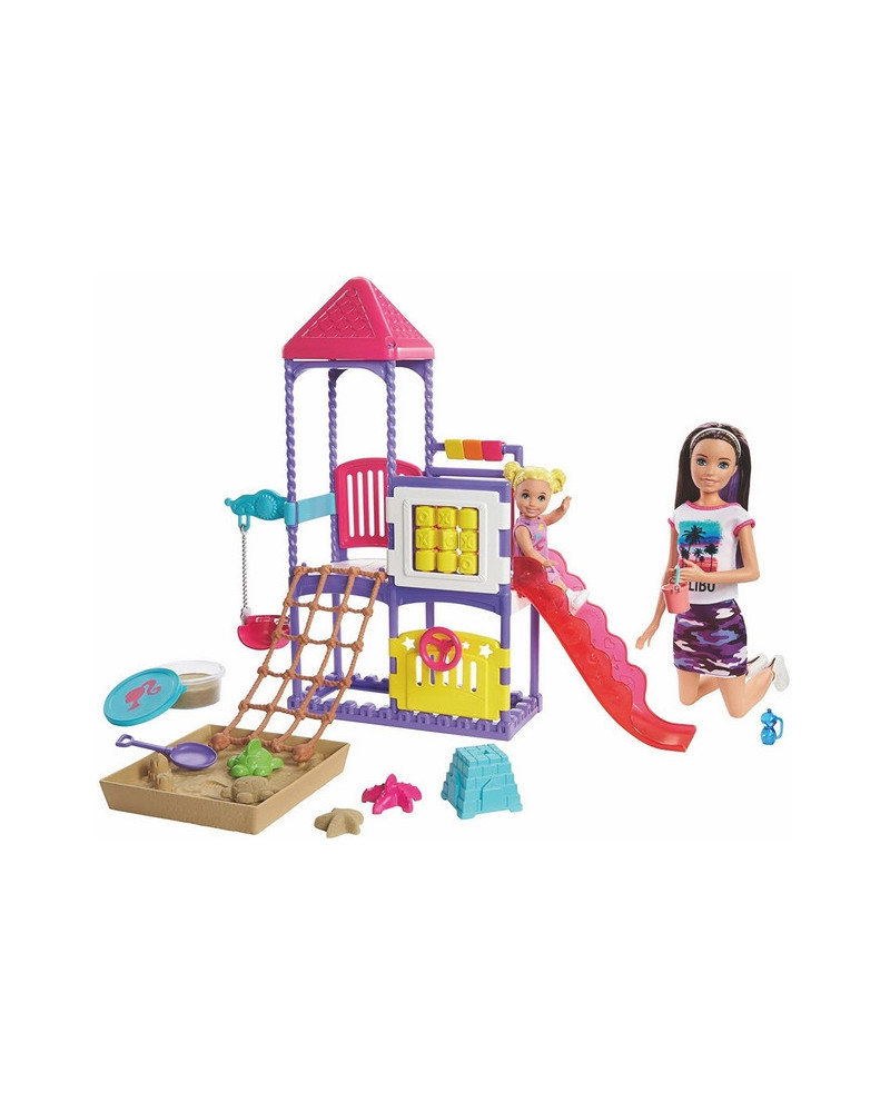 BARBIE SKIPPER BABY SITTER + PLAINE JEUX