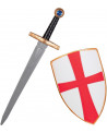 EPEE DE CHEVALIER 50CM + BOUCLIER