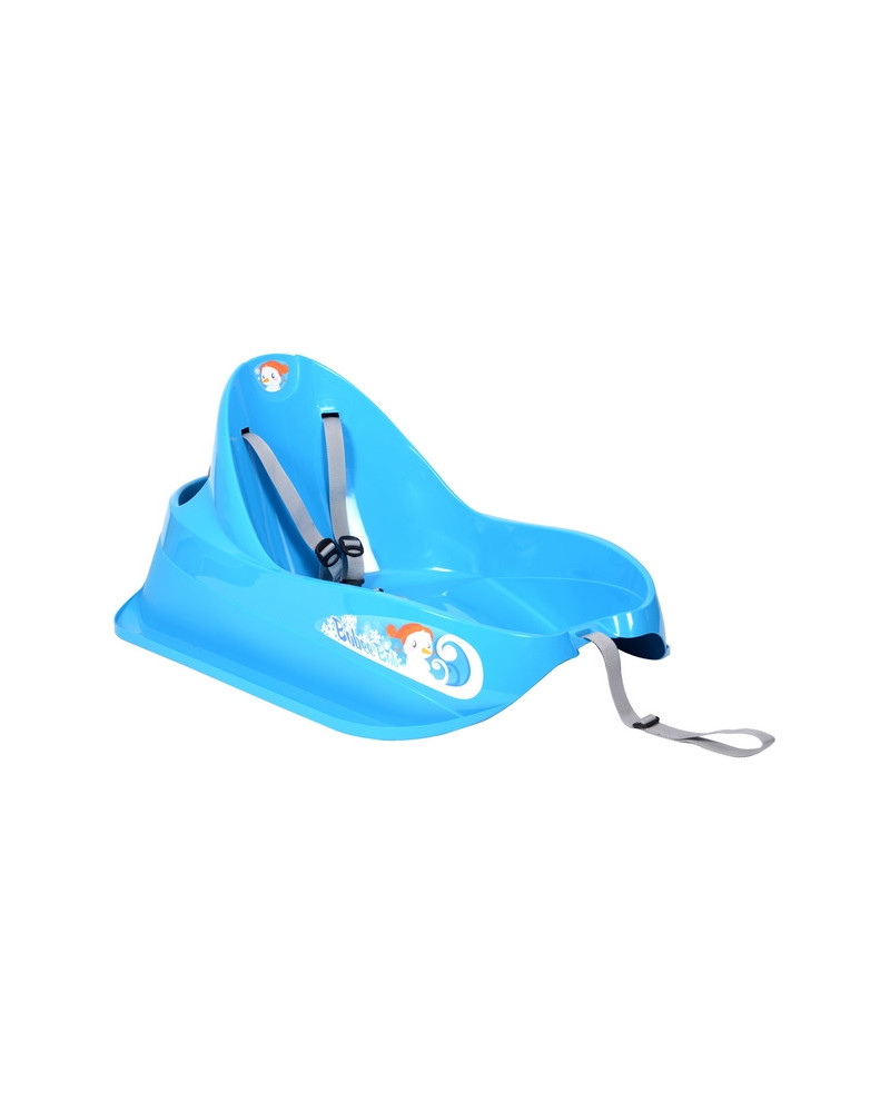 TRAINEAU LUGE BEBE SANGLE TIRE LUGE BLEU