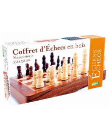 JEU ECHECS BOIS 30X30CM PLIABLE