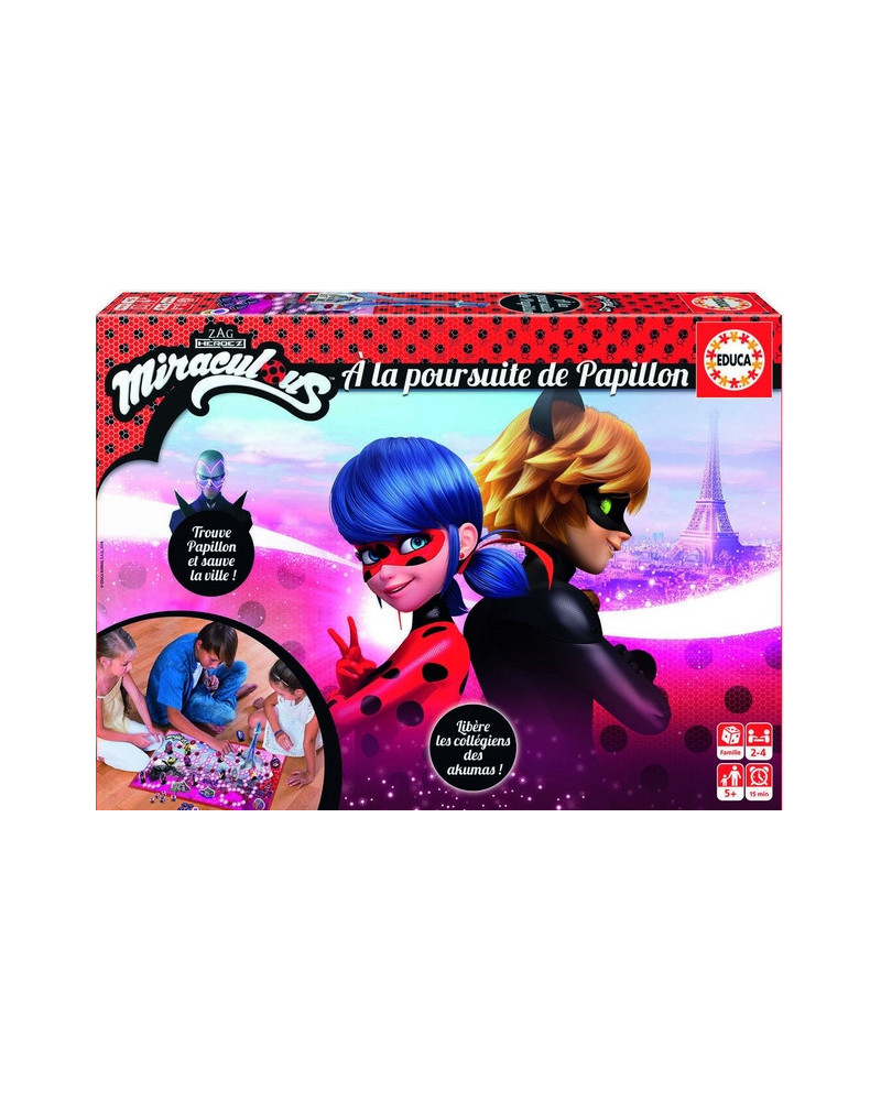 JEU MIRACULOUS A LA POURSUITE DU PAPILLO